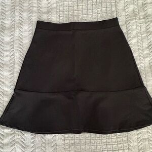LOFT Black Mini Skirt with Flared Hem size Small